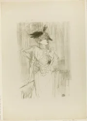 Mademoiselle Marcelle Lender, stående