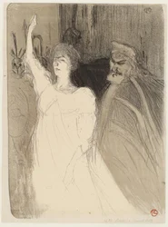 Bartet og Mounet-Sully, i Antigone