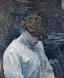 La Rousse i en hvit bluse, 1889