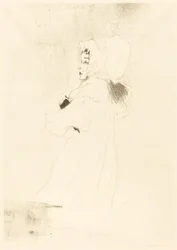 Miss May Belfort, stor tallerken Miss May Belfort, grande planche, 1895.