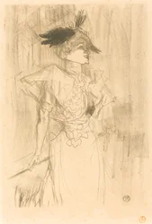 Miss Marcelle Lender, Stående Miss Marcelle Lender, Standing, 1895.