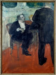 Portrett av fiolinisten Jean Baptiste Charles Dancla (1817-1907) Maleri av Henri de Toulouse Lautrec (1864-1901) 1900 Privat samling - Portrett av fiolinisten Jean Baptiste Charles Dancla (1817-1907). Maleri av Henri de Toulouse Lautrec (1864-1901)