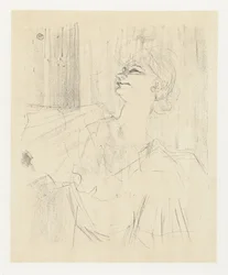 Portrett av skuespillerinnen Yvette Guilbert i A Ménilmontant de Bruant Yvette Guilbert A Menilmontant de Bruant Yvette Guilbert : engelsk serie (serietittel)