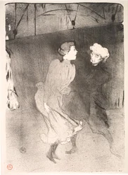 Generalprøve ved Folies Bergère, Emilienne d