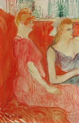 Studie for In the Salon på Rue des Moulins, 1894