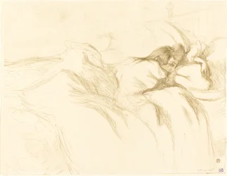 Kvinne sovende liggende kvinne, 1896.