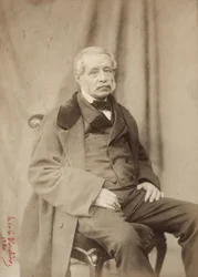Mist, fotografi av Henri de la Blanchere (1821-1880), 39 boulevard des Capucines Paris i 1839 (s/hvitt foto)
