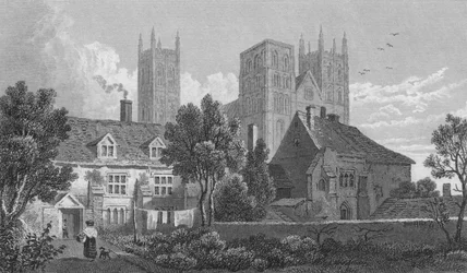 Canterbury katedral. Kent, c1831