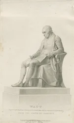 Handsworth - Monument of James Watt: stipple gravering, og [? 1800-tallet] (trykk)