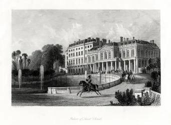 Palace of Saint-Cloud, Paris, Frankrike, 1875