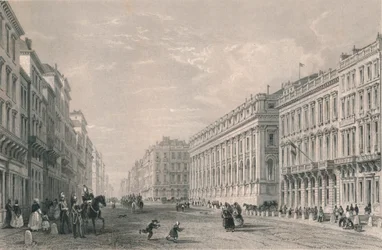 Rue du Chapeau Rouge, Bordeaux, midten av 1800-tallet.