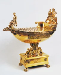 Vermeil-skip som tilhørte keiserinne Josephine de Beauharnais-Bonaparte (Nef de l'imperatrice), ca 1804, laget av Henry Auguste (1759-1816). Frankrike