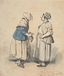 The Two Gossips Les Deux Commères, 1832.