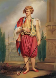 Et portrett av Thomas Hope i tyrkisk kostyme