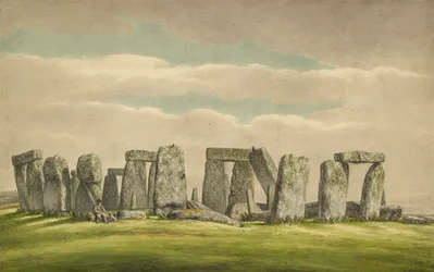 Stonehenge from the N.W., showing ruins with man and dog, 1824-1839   1168818   no       norwegian Successfully Translated  Original: Ein Weberaufstand - Beratung Translat: Ein Weberaufstand - Beratung 1279010 no norwegian Successfully Translated Original: