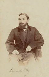 Carte-de-visite-portrett av Samuel Ely, 1862-1869.