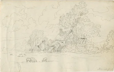 Stonnall kirke: pennetegning, 20. juni 1813