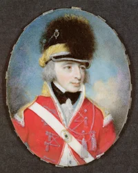 Miniatyr av en ukjent offiser, ca. 1797