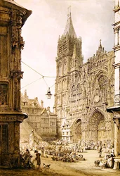 Rouen katedral, vestfronten