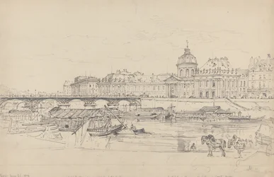 Mynten, Pont des Arts og Institut de France, Paris