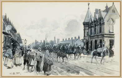 Salford Infantry Barracks and Free Library, Regent's Road