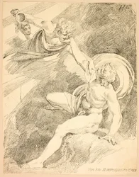 Heavenly Ganymede, plate XV fra andre utgave av Specimens of Polyautography