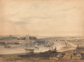 Utsikt over Rochester, byen og havnen