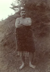 Maori-studie, ca. 1910 (sølvgelatintrykk)