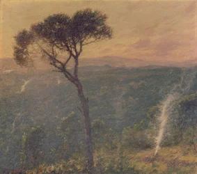 En ligurisk dal, ca. 1910 (olje på lerret)