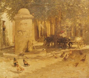 Fontene i en provençalsk landsby