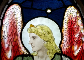 Erkeengelen Uriel, detalj, 1882