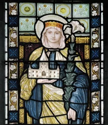 St Frideswide, ca. 1872 (farget glass)
