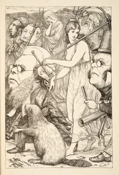 Å forfølge det med gafler og håp», fra The Hunting of the Snark, an Agony in Eight Fits, av Lewis Carroll, pub. 1876