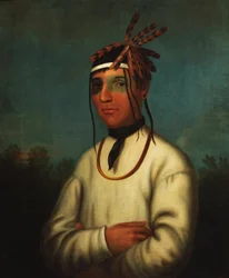 Caa-Tou-See (Chippewa) 1831 (olje på lerret)