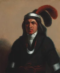 Coosa-Tustunnuggee (Bekken) 1831 (Olje på lerret)