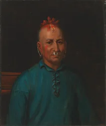 Kish-Kallo-Wa-familien Algonquian-Tribe Shawnee, 1832-1833.