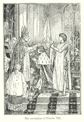 Kroningen av Karl VIII (lito)