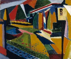 Abstrakt landskap, 1915-1916.