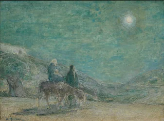 Flukt til Egypt, ca. 1916 (olje på trepanel)