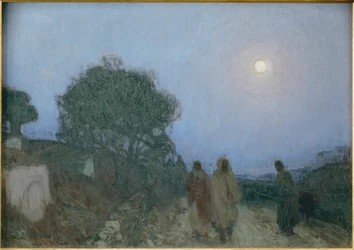 Kristus og disiplene hans på veien til Betania (maleri på lerret)