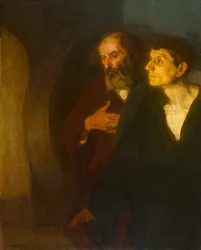 De to disiplene ved graven, ca. 1906.