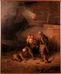 Pitmen Playing Quoits (olje på lerret)
