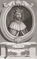 Henrik III, konge av England. Portrett