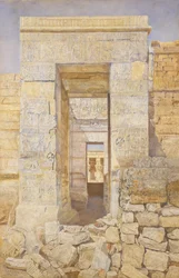 Østinngang, Tiberius rom, Isis tempel, Philae, 1905.