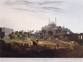 En utsikt ved Lucknow, 1824