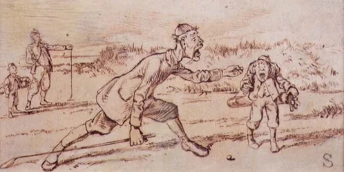 Shouting at the Caddie, illustrasjon fra 