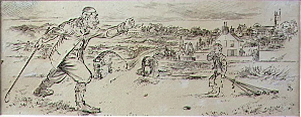The Furious Golfer, illustrasjon fra 