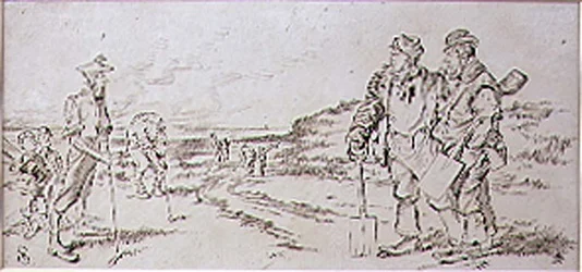The Roadmen disturbed by the Golfers, illustrasjon fra 