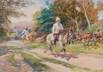 En kolonioffiser, muligens Haiti, ca. 1900