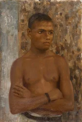 Half Length of Ralph, 1923 (olje på lerretstavle)